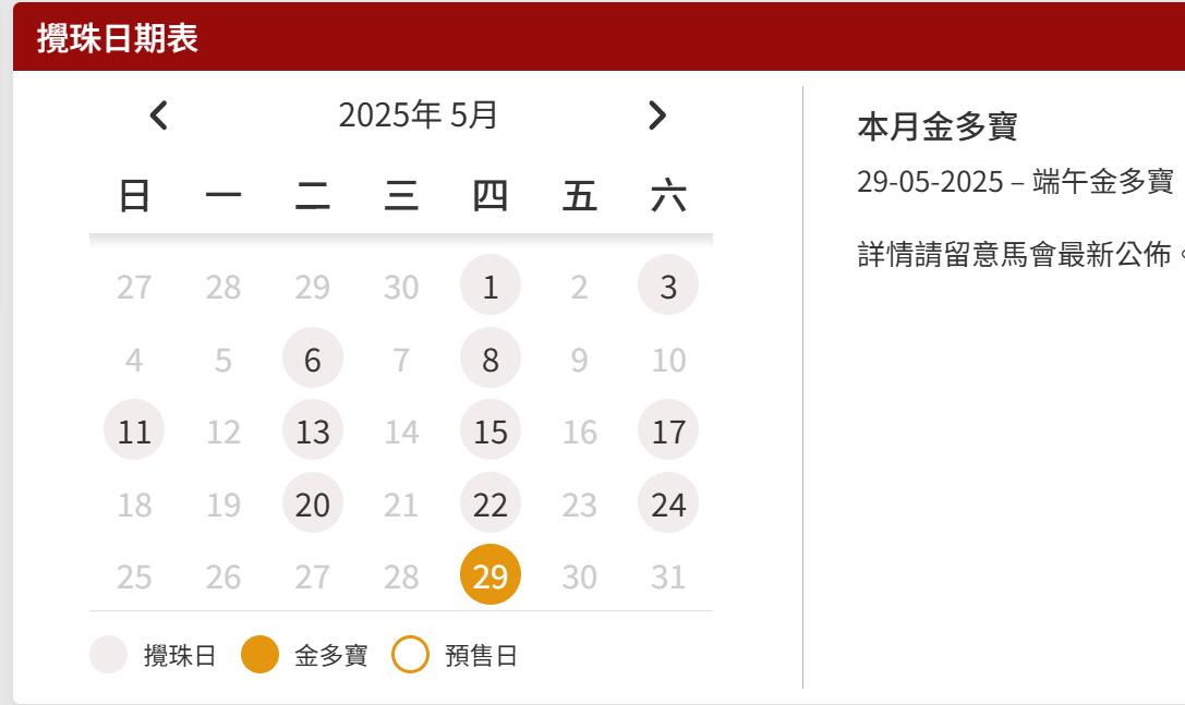 202505日期表